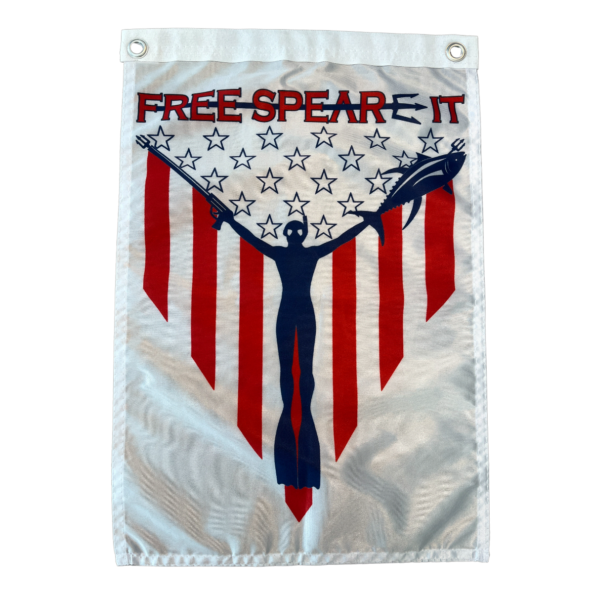 Spear-It of Freedom 12" x 18" Boat Flag