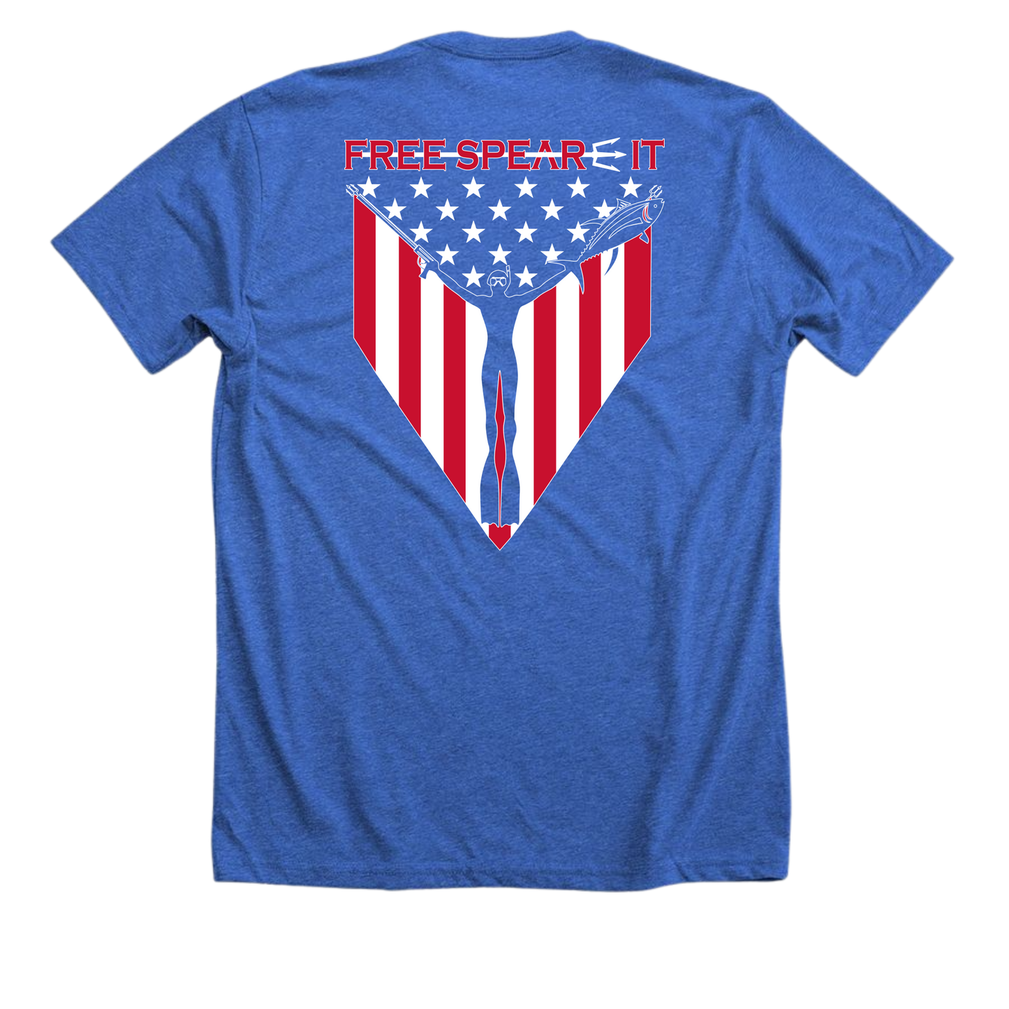Spear-It of Freedom Short-Sleeve T-Shirt ~ Royal Blue