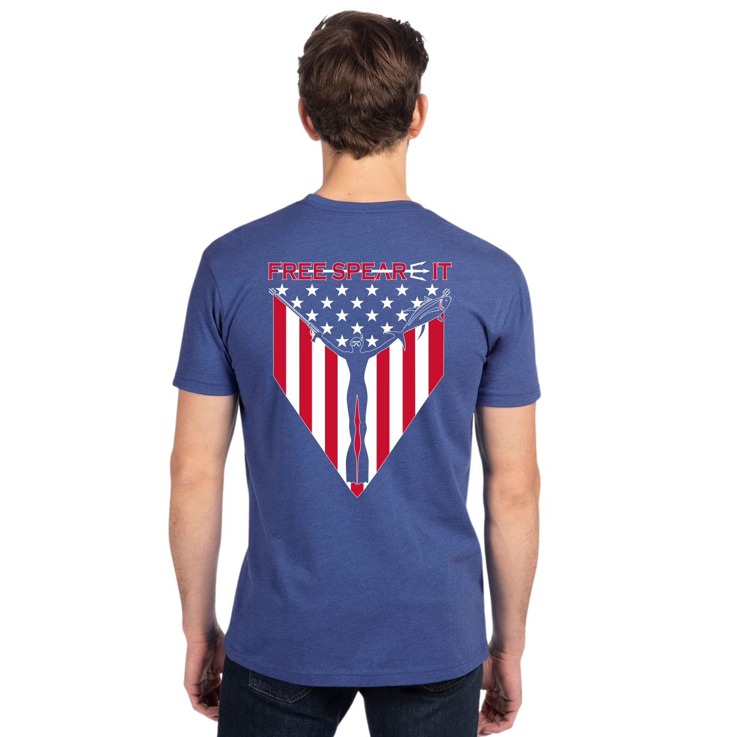 Spear-It of Freedom Short-Sleeve T-Shirt ~ Royal Blue