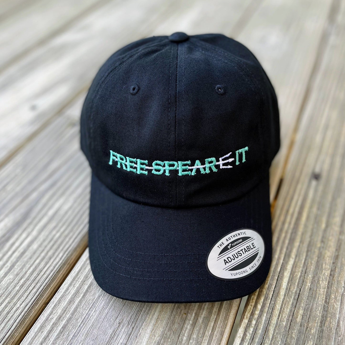 Free Spear-It Embroidered Dad Hat - Black