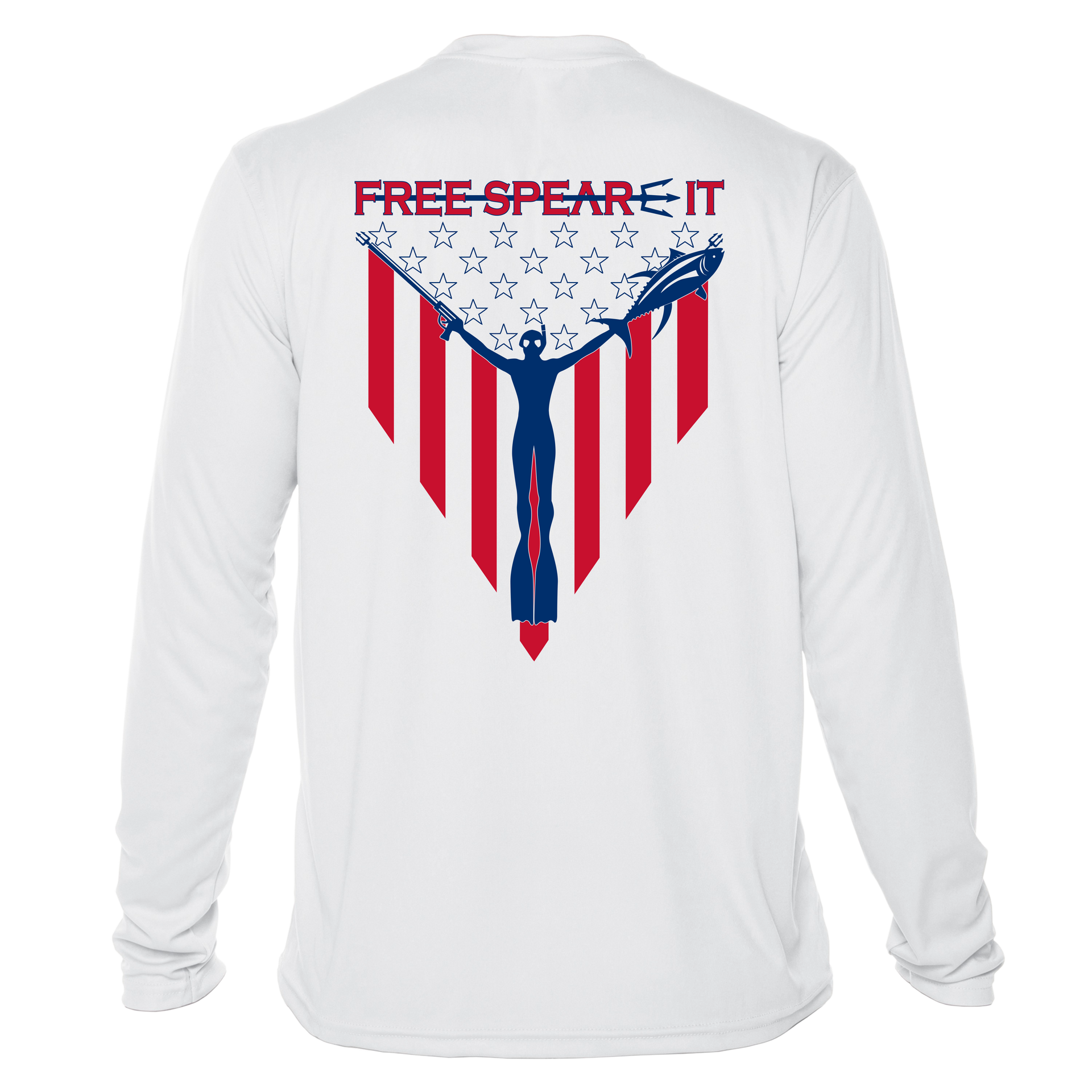 Deep Reflections UPF 50 Performance Shirt for Freedive Spearfishing | Free Spear-It Medium