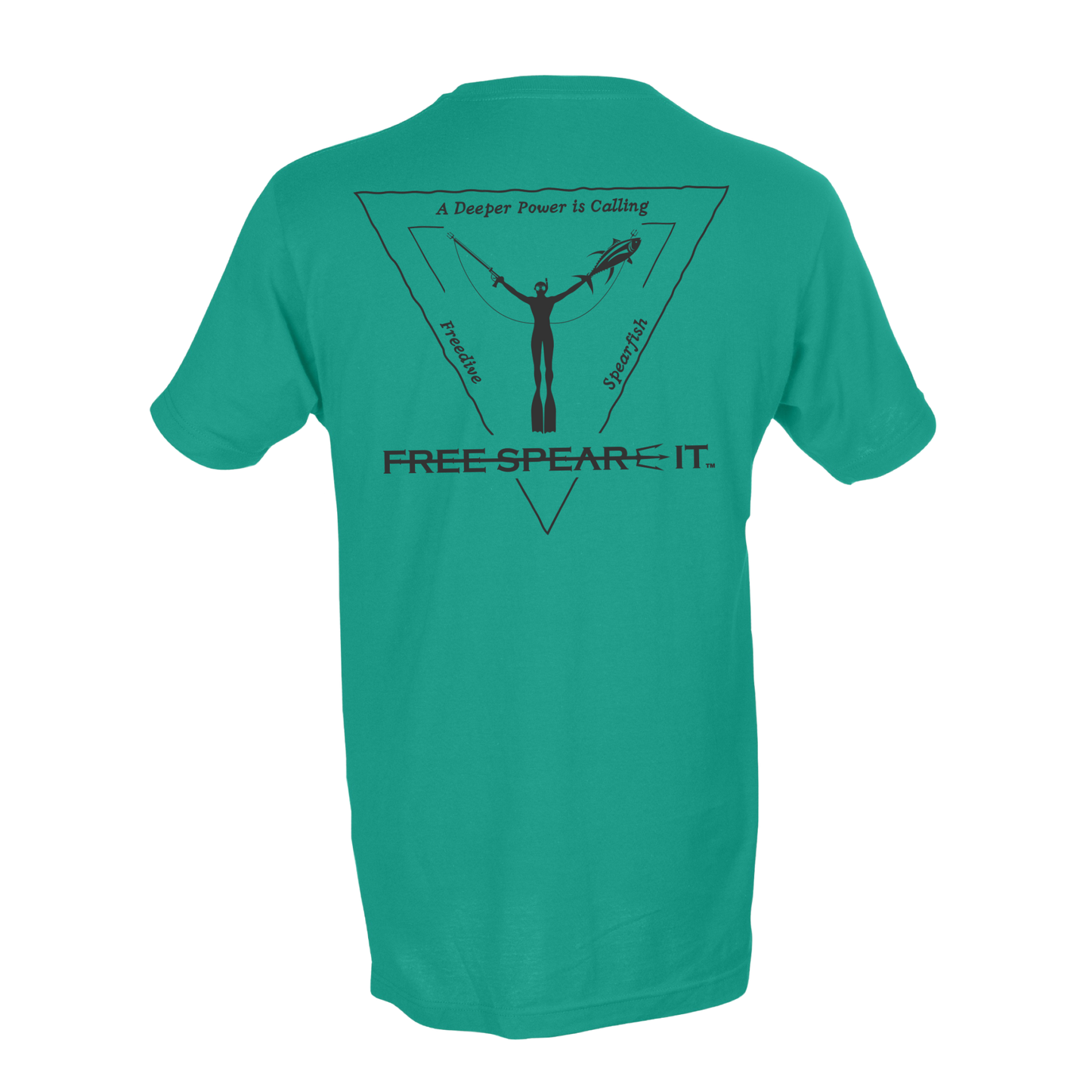 Free Spear-It Short-Sleeve T-Shirt ~ Aqua