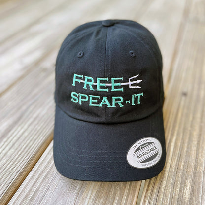 Free Spear-It™ Embroidered Dad Hat - Black