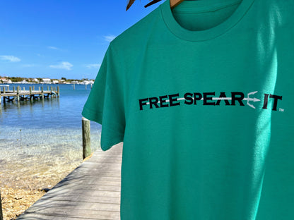 Free Spear-It Short-Sleeve T-Shirt ~ Aqua